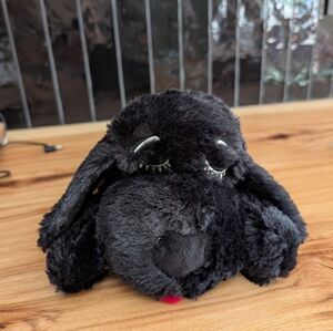 NTOW Plush Black Dog Toy for Small Pets